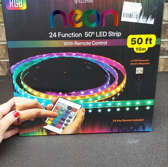 Illumina Neon 24 Function 50 Foot LED Strip With Remote Control NIB - Picture 3 of 11